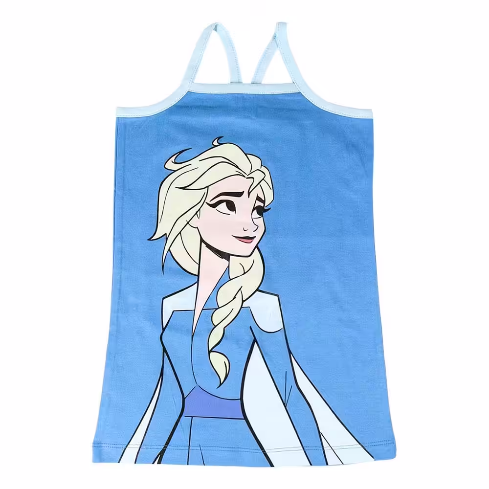 Pijama de Verão Disney da Frozen Azul Claro - Image 5