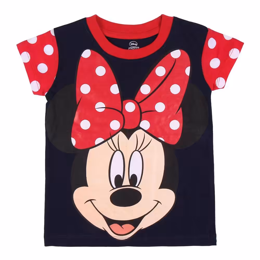 Pijama T-shirt e Calção da Minnie com Bolinhas - Image 5