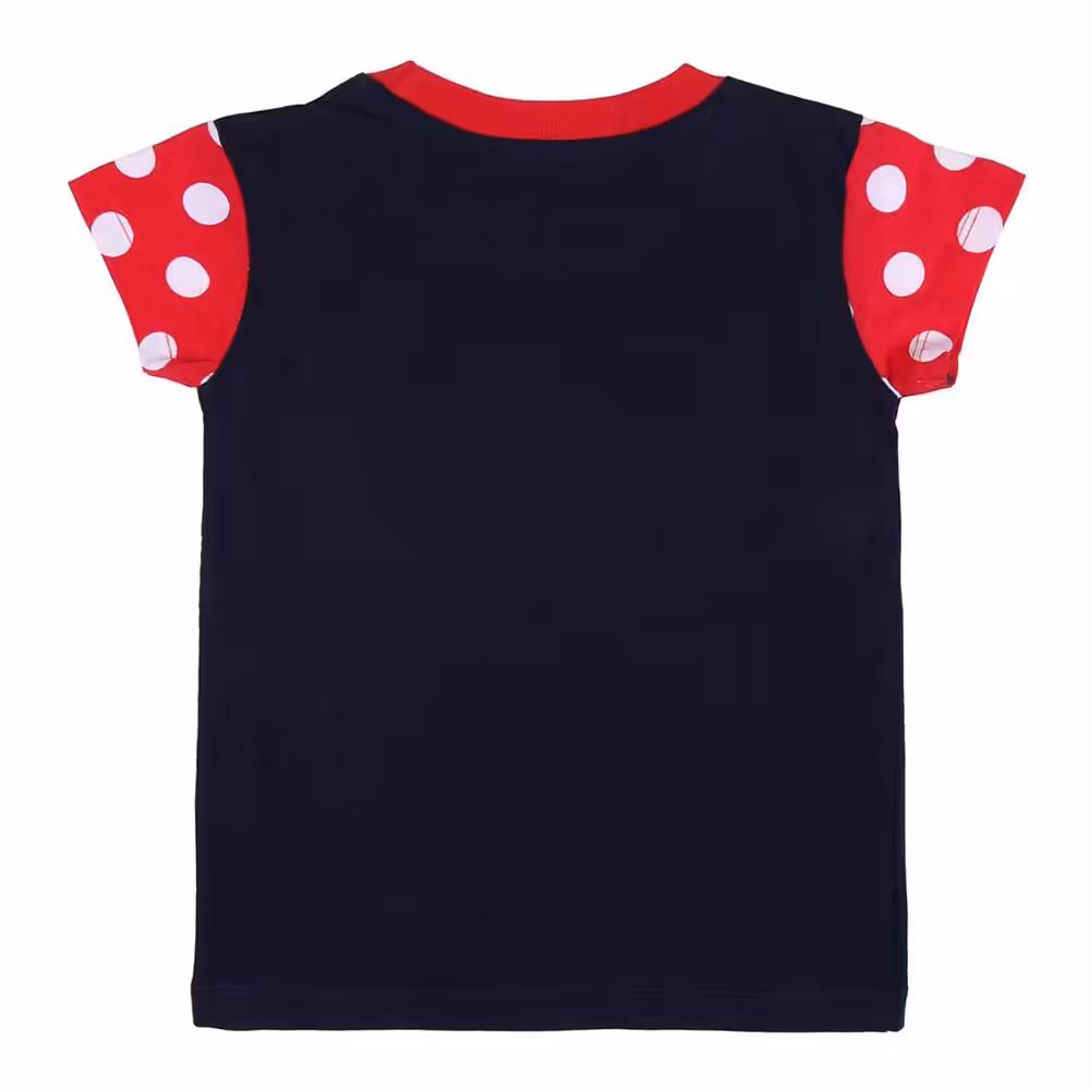 Pijama T-shirt e Calção da Minnie com Bolinhas - Image 6