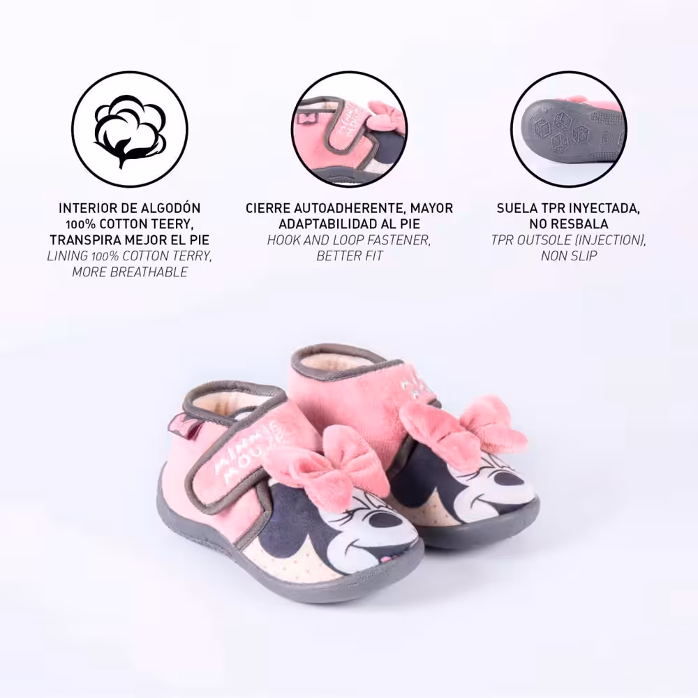 Pantufas Meia Bota Minnie com Lacinho - Image 7