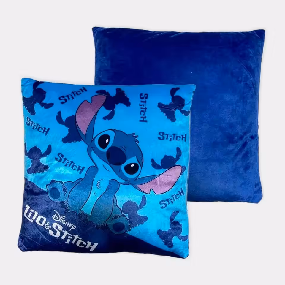 Almofada Stitch Disney Azul 38cm