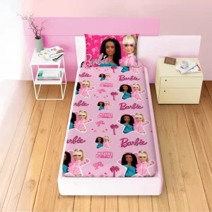 Jogo de Lençóis Barbie Mattel de 150x265cm