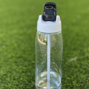 Eco Garrafa 750 mL Azul com Palhinha