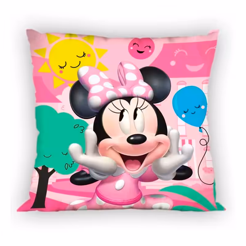 Fronha da Minnie Mouse Happy Rosa de 40 cm - Image 3