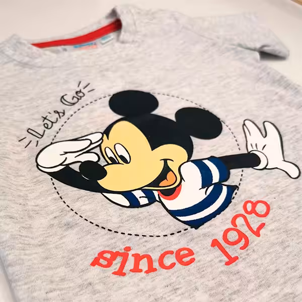 T-Shirt de Bebé Disney do Mickey Mouse Cinza - Image 3