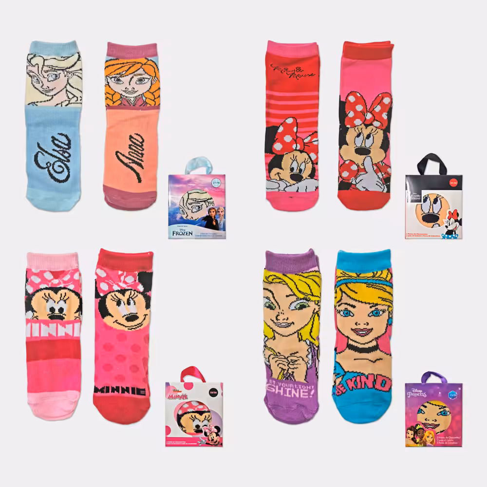Meias de Menina Disney em Caixa