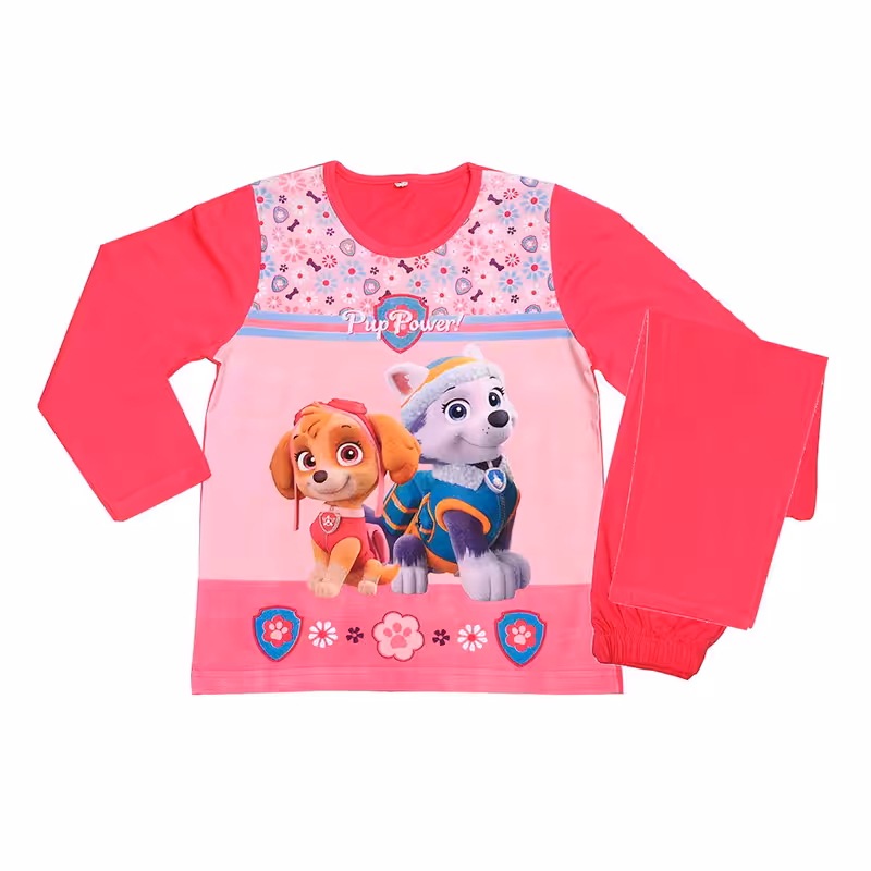 Pijama da Skye e Evarest da Patrulha Pata Rosa