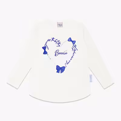 Camisola Bennie “Heart Blue” Pérola