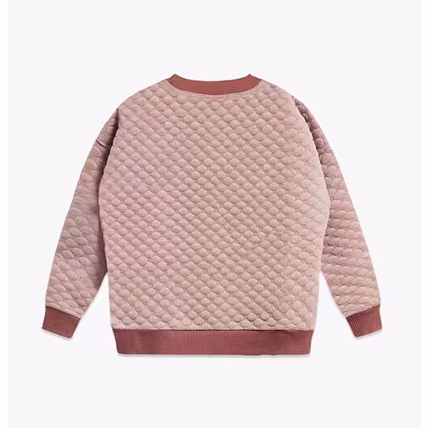 Sweatshirt de Malha Bennie Fluffy Bow Rosa Chocolate - Image 3