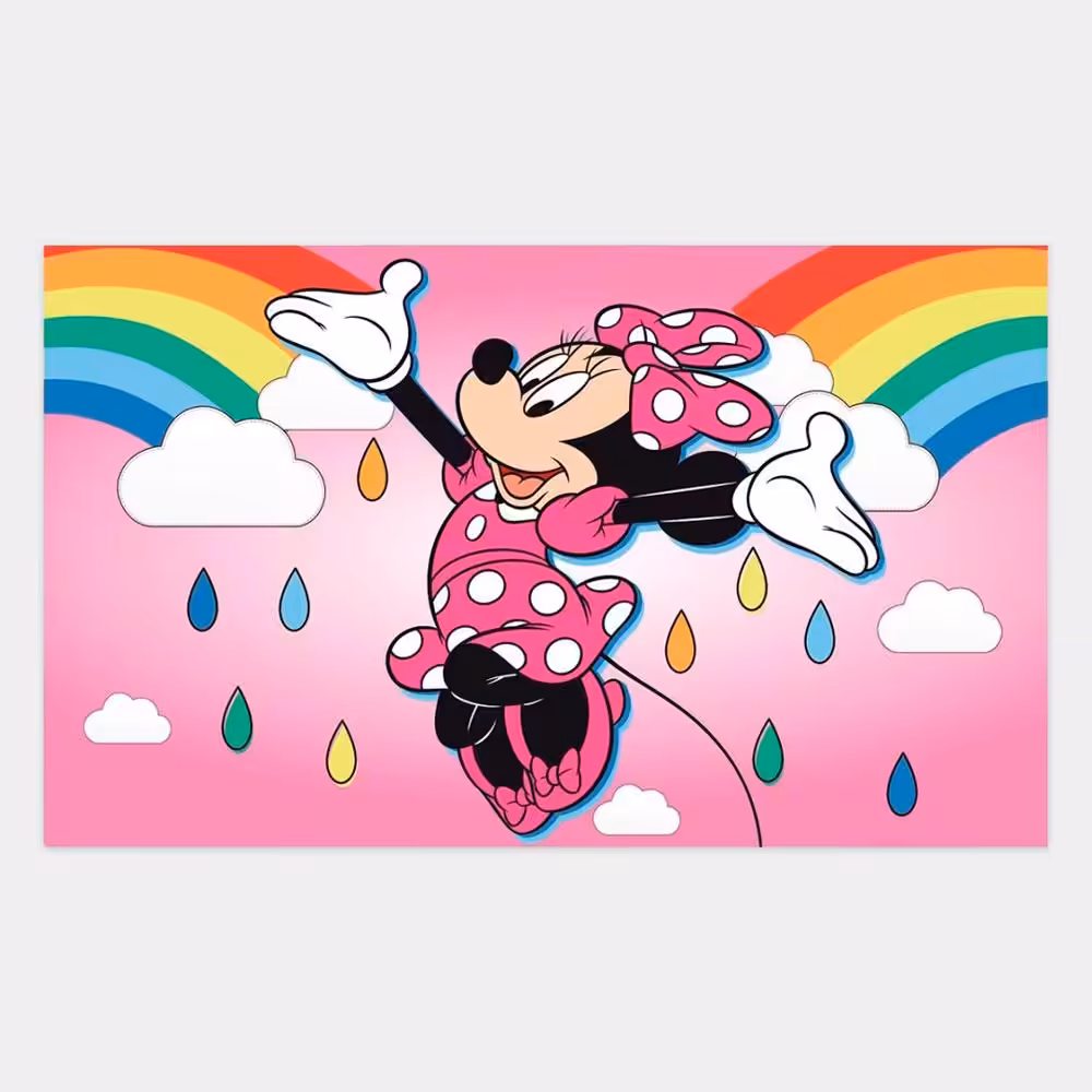 Tapete Disney Minnie Rainbows de 70cm - Image 2
