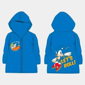 Capa de Chuva Sonic com Capuz 4-9 Anos