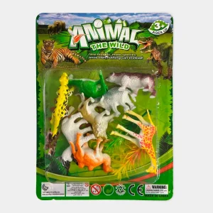 Blister de 6 Animais de Plástico