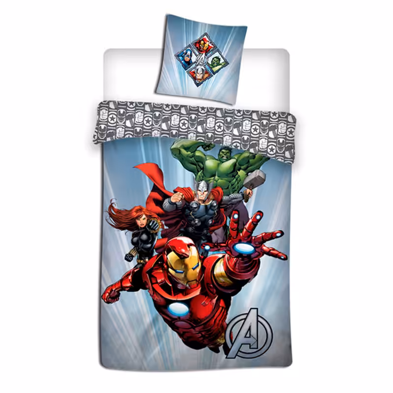Capa de Edredão e Fronha Avengers Marvel