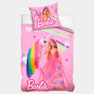 Capa de Edredão e Fronha da Barbie de 140 x 200 cm