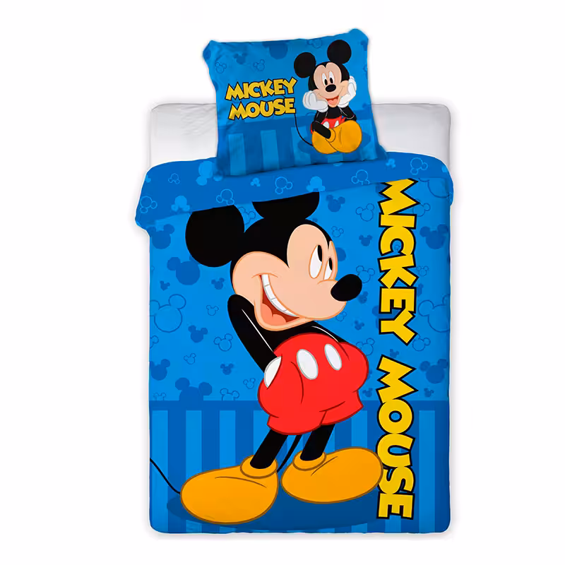 Capa de Edredão e Fronha do Mickey de 100 x 135 cm
