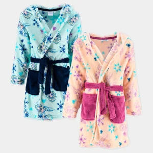 Robe Frozen de Coralina com Capuz