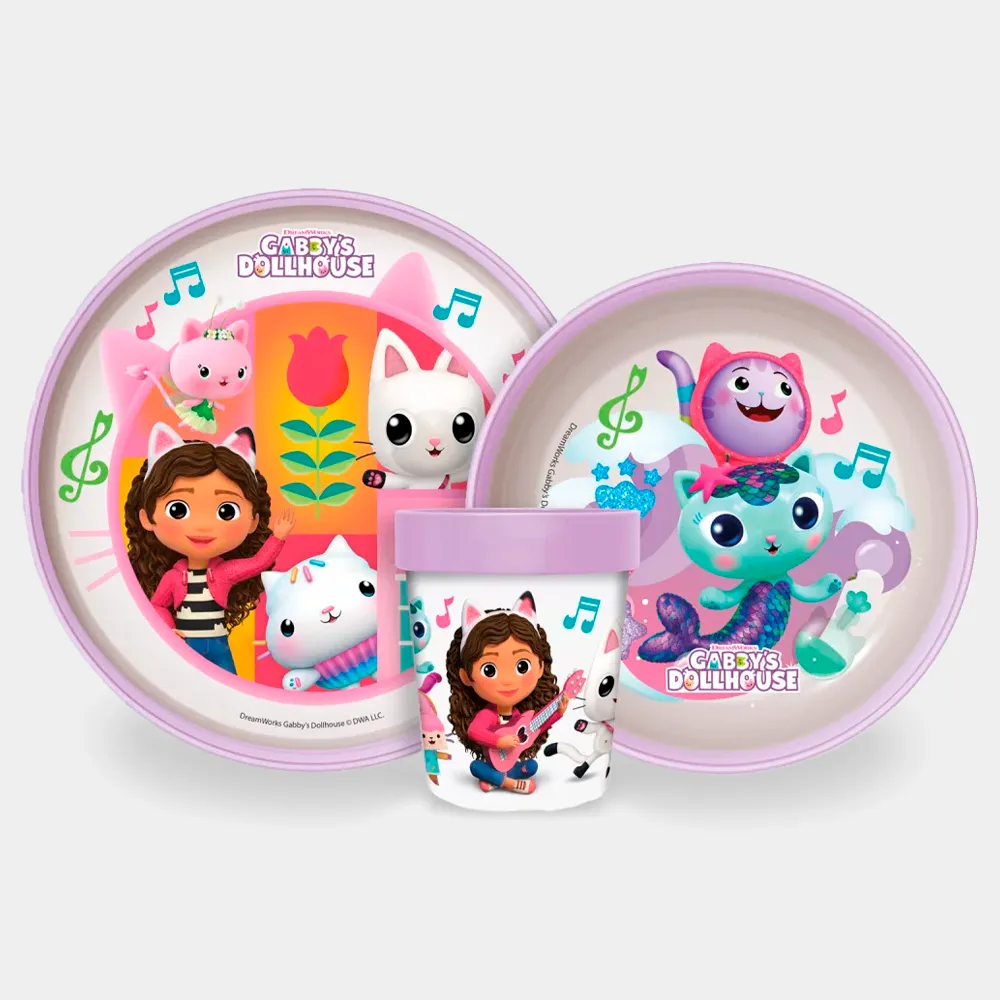 Conjunto Antiderrapante Gabby´s Dollhouse de 3pcs - Image 2