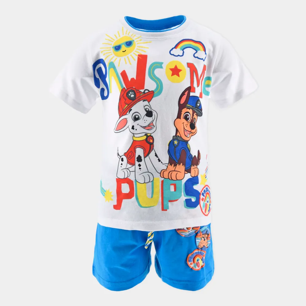 Conjunto Patrulha Pata T-Shirt e Calção