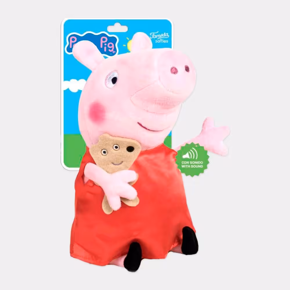 Peluche Peppa com Som de 31cm