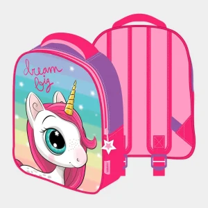 Mochila Pré-Escolar dos Unicórnios de 28cm