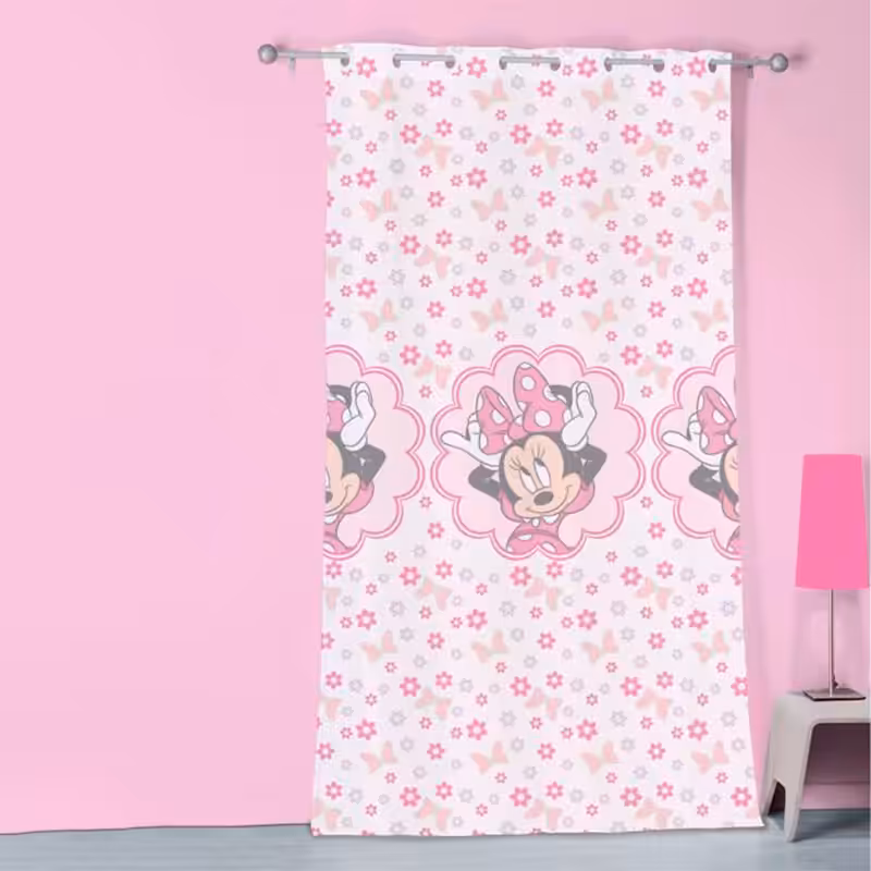 Cortina Transparente da Minnie Rosa de 140 x 240 cm - Image 2
